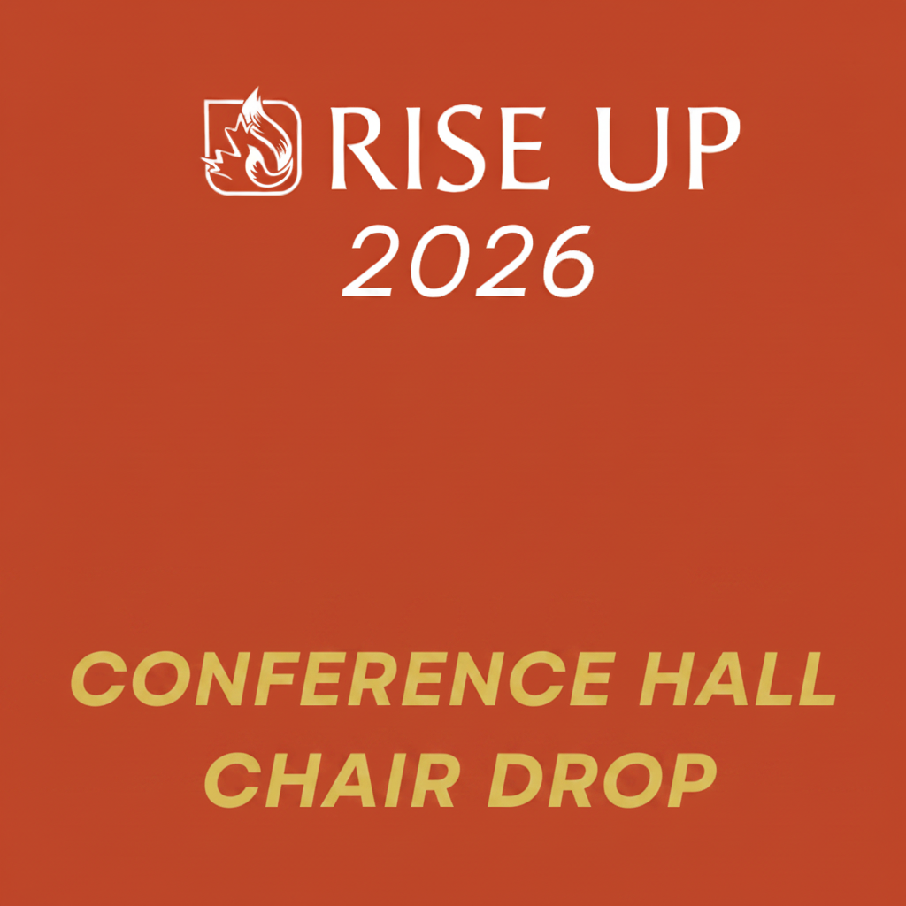 Rise Up 2026 - Conference Hall Chair Drop
