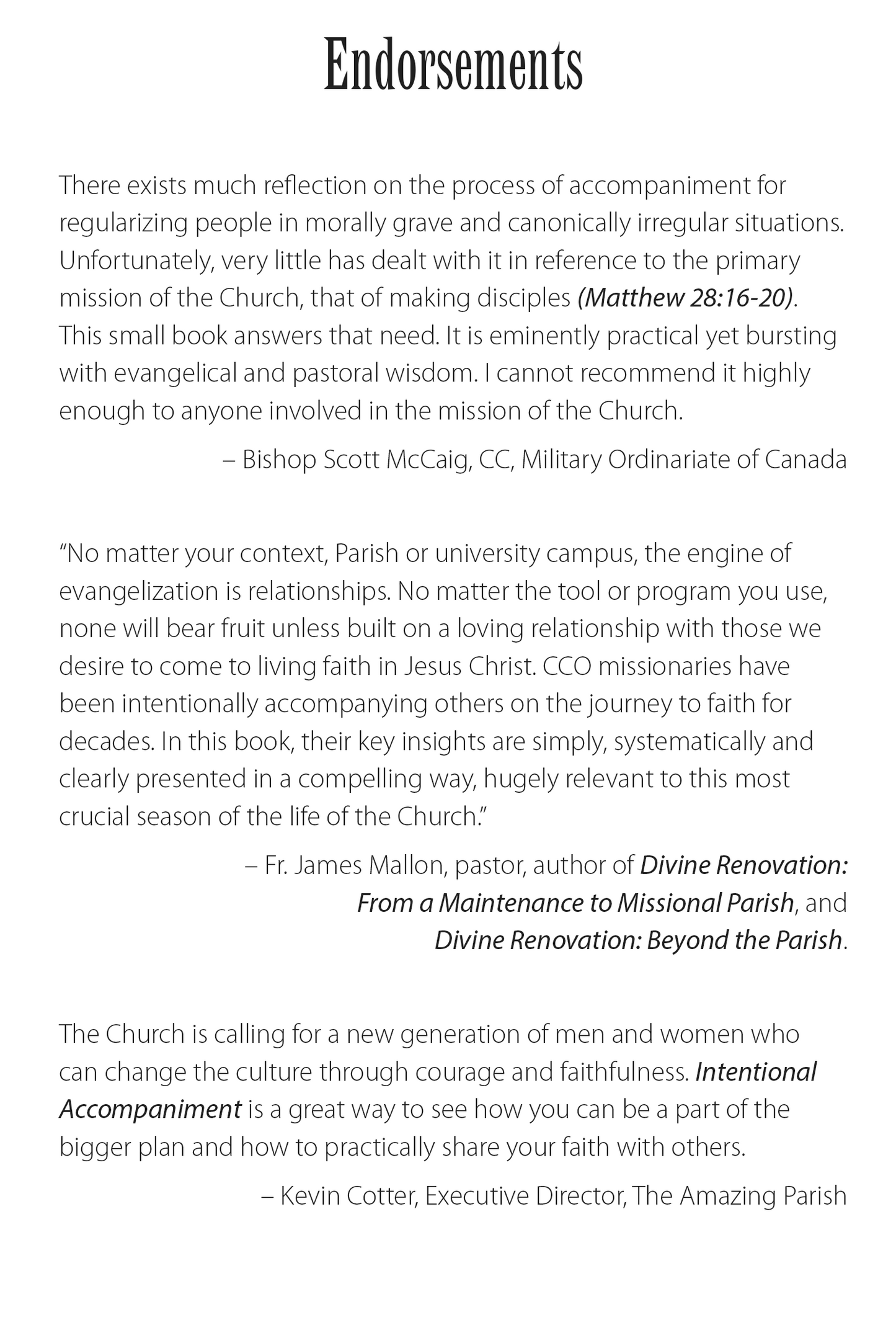 Intentional Accompaniment