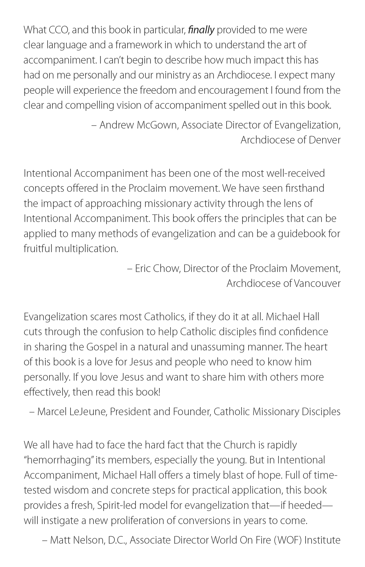 Intentional Accompaniment