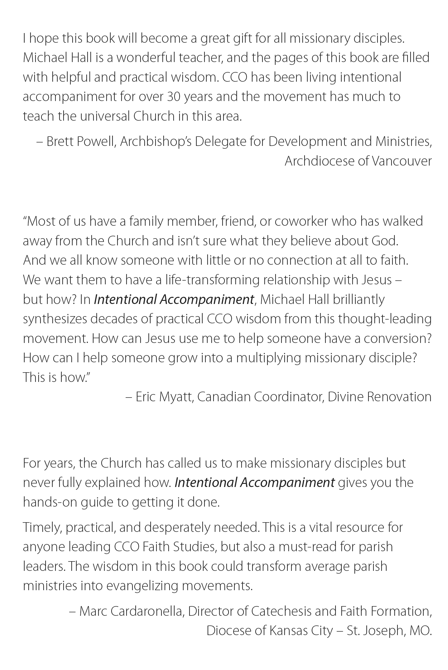 Intentional Accompaniment